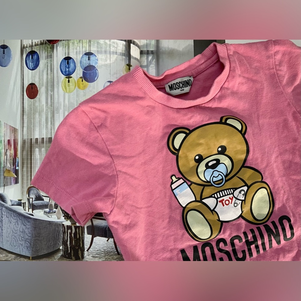 Moschino pink shirt baby girl